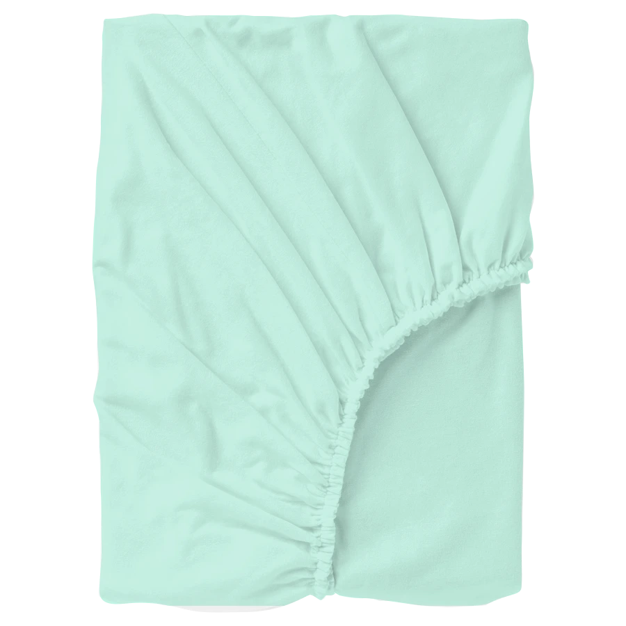 Bajera AZUL CIELO algodón confeccionada a mano